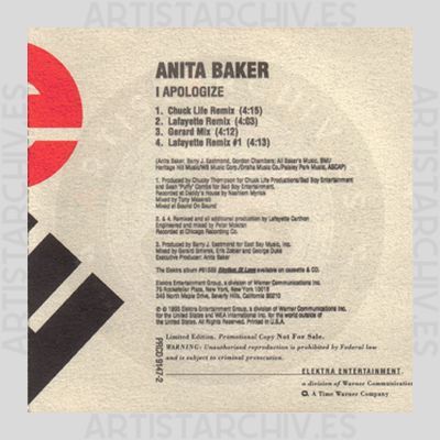 Anita Baker - I Apologize