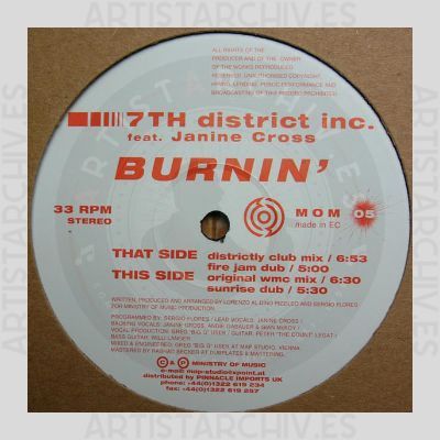 7th District Inc. feat. Janine Cross - Burnin'