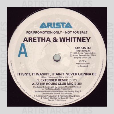 Aretha Franklin & Whitney Houston - It Isn't, It Wasn't, It Ain't Never Gonna Be