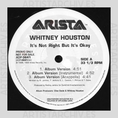 Whitney Houston - It's Not Right But It's Okay