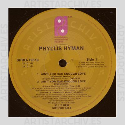 Phyllis Hyman - Ain't You Had Enough Love