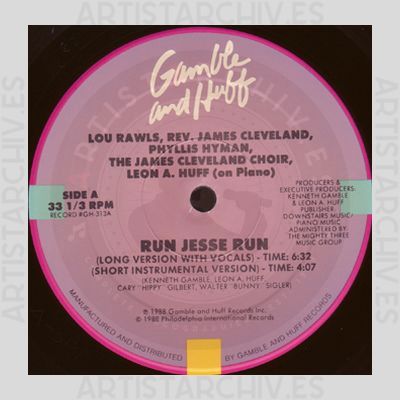 Lou Rawls, Rev. James Cleveland, Phyllis Hyman, The James Cleveland Choir, Leon Huff - Run Jesse Run