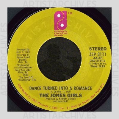 The Jones Girls - Dance Turned Into A Romance / Eternally