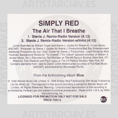 Simply Red - The Air That I Breathe