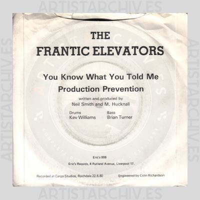 Frantic Elevators - You Know What You Told Me / Production Prevention