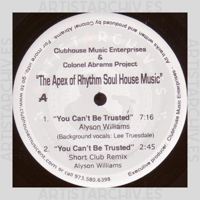 Colonel Abrams Project - The Apex Of Rhythm Soul House Music