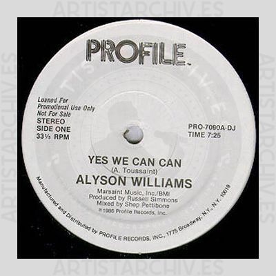 Alyson Williams - Yes We Can Can