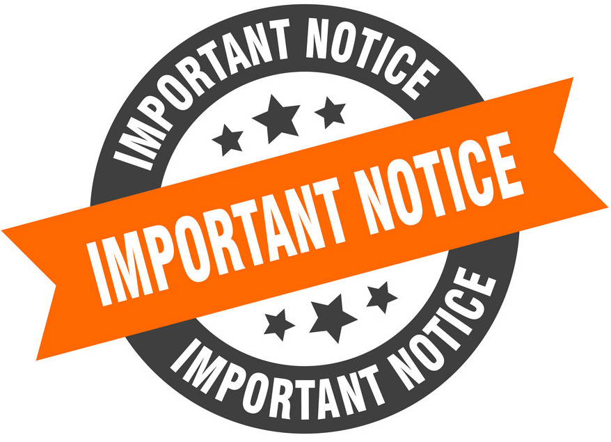 Important Notice Sign