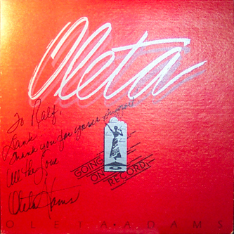 Oleta's autograph